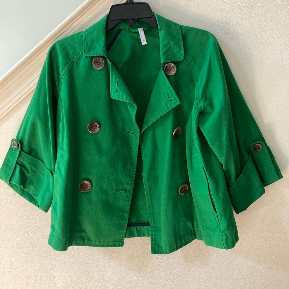 Old Navy Cotton Green Jacket Size Small